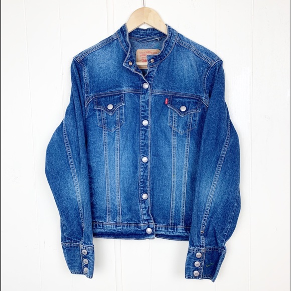 Levi's Jackets & Blazers - Levi’s red tab mandarin collar jean jacket